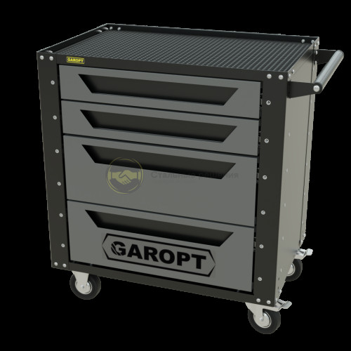 Тележка инструментальная Garopt серия Low-cost 4 ящика серая